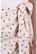 Fusta Only Marianna Short Wrap Pink Tint Small Flowers